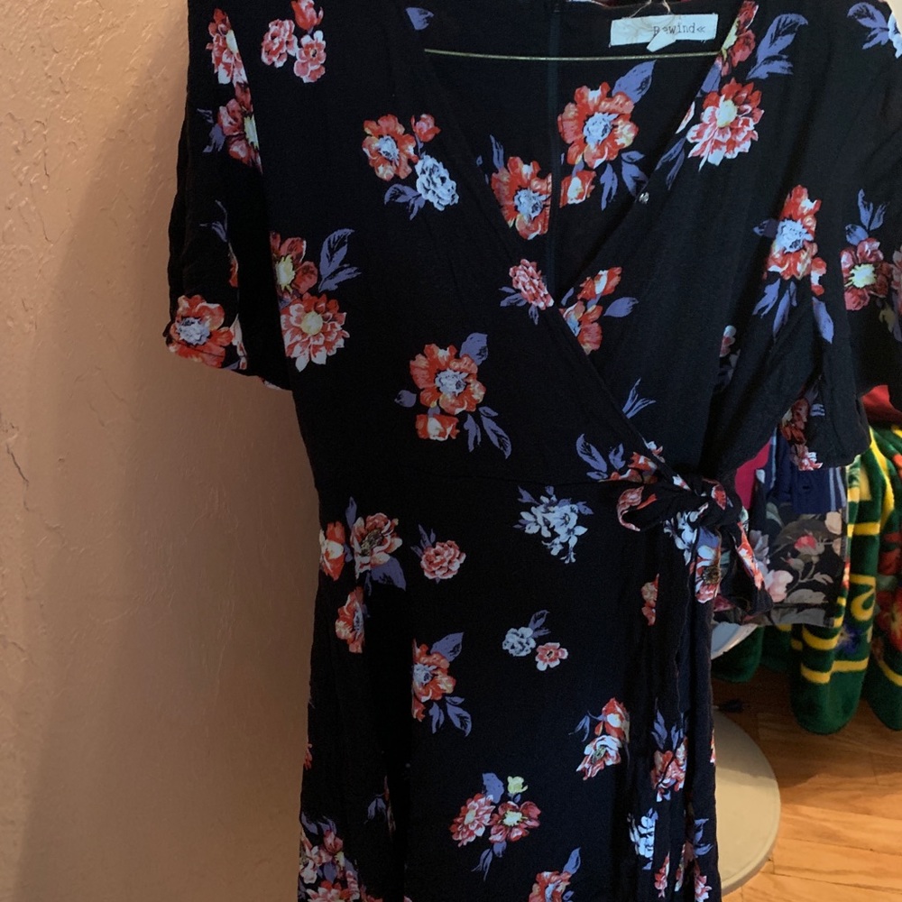 Floral wrap dress
